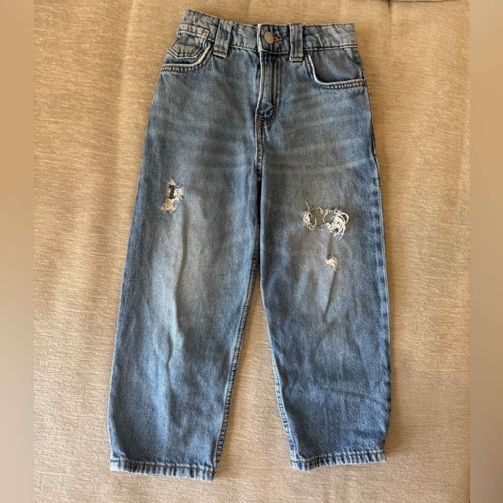 ZARA Boys Distressed Denim Jeans Size 6–7